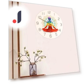 LED Wall Clock with Colored Lights — Clocks, Fashion Jelewery