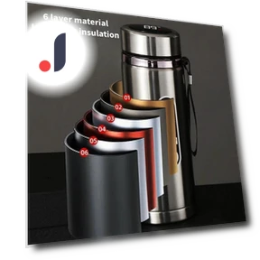 Portable Stainless Steel Thermos with LED Temperature Display — Travel Drinkware, Home Of Auto Parts