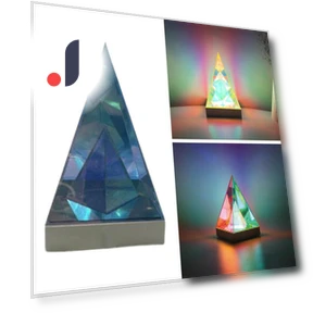 Pyramid Acrylic Lamp — Overhead Lighting, Fashion Jelewery