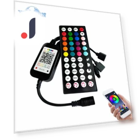 RGB LED 44-Key Controller with Bluetooth Smart Control — Remote Controls, Super Star Mall