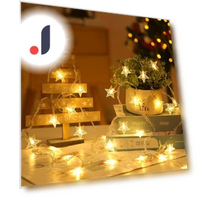Romantic LED Star String Lights — String Lights, AI Supermarket