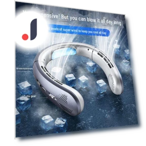 Silent USB Neck Fan with Rechargeable Battery — Portable Cooling Solutions, Perfect choice for your home