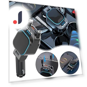 VR Robot FM Transmitter Bluetooth Car MP3 Player with Fast Car Charger — Phone Accessories, Dream Garage