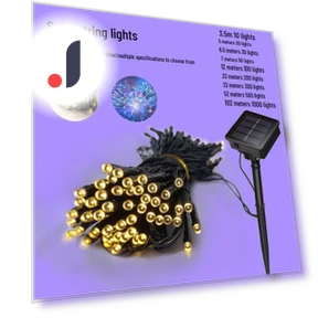 Waterproof Outdoor Solar LED Christmas Lights — Lighted Displays, AI Supermarket