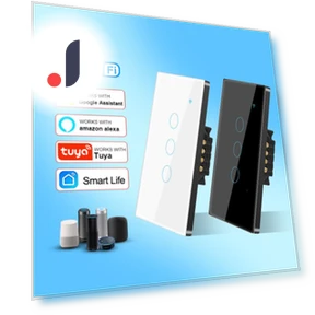Wi-Fi Smart Switch with Glass Screen and Touch Panel — Smart Home Modules, COOKING-MALL