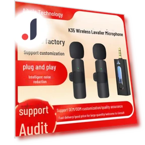 Wireless 3.5mm Collar Microphone with Intelligent Noise Cancellation — Microphones, Smarter than future