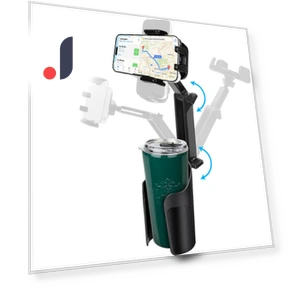 360 Degree Car Cup Holder Smartphone Mount — Dashboard Installation Kits, YRstudio