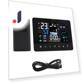 Color Touch Screen Digital Weather Forecast Station — Barometers, TOMTOP JMS