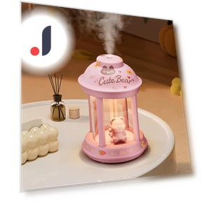 Cute Bear Humidifier with Warm Rainbow Lighting — Air Moisturizers, Living style