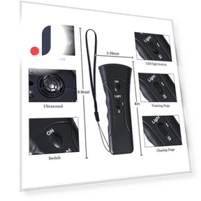 Dual Sensor Ultrasound LED Light Laser Dog Deterrent Device — Sonic Deterrents, CosyHome