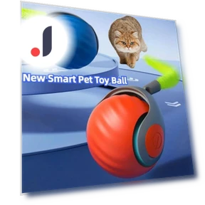 Interactive Automatic Rolling Ball with Artificial Tail — Cat Playthings, VanSmaGo