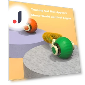 Interactive Cat Toy Ball — Cat Playthings, Kitty Cat House