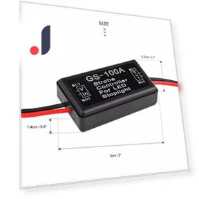 LED Strobe Brake Light Flash Controller Module — Vehicle Safety Signals, Fanwan