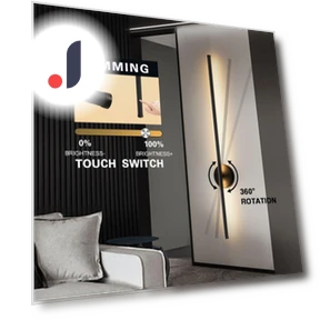 Modern LED Touch Dimmable Wall Light — Wall Lighting, Chic Home