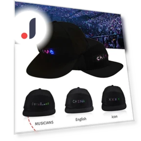 Programmable LED Message Cap — Wearable Accessories, Fashion Womenswear