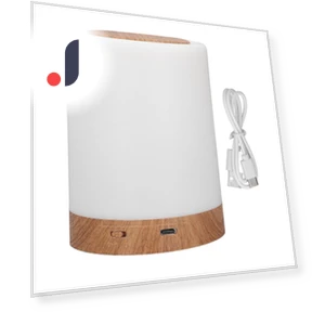 RGB Night Light with Wood Pattern Design — Night Lights, GoolRC