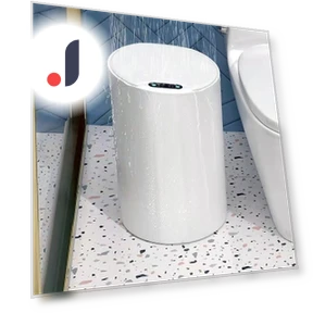 Round Smart Trash Bin — Waste Baskets, Chic Home