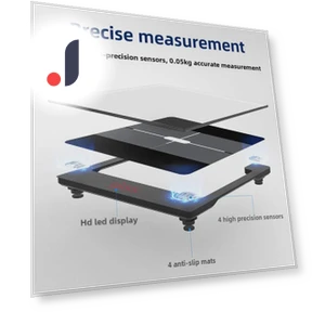 Smart Bluetooth Body Fat Scale — Body Composition Analysis, All gears