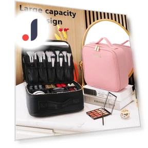 Smart LED Cosmetic Bag with Mirror — Cosmetic Cases, JingYou-home
