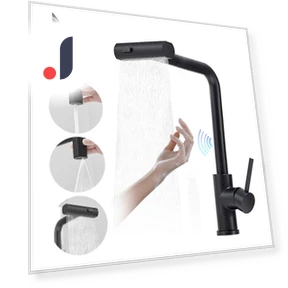 Touch Kitchen Faucet with Three Modes — Smart-Touch Kitchen Faucets, Harmonious Living Home
