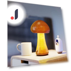 Wooden Mushroom Lamp — Lighting, Chic Home