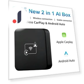 2-in-1 Wireless Carplay+Android Auto Car Adapter — Navigation & GPS Accessories, YJMP Auto Parts