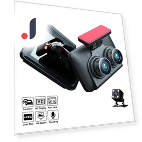 3-channel Full HD 1080P Car Dashcam — Dashboard Cameras, CANKE