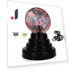 3-inch Touch USB Night Light Magic Lightning Ball — Creative Lighting Solutions, Serene Greens