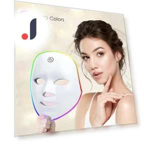 7-Color LED Face Mask — Rollers & Pens, YC Direct