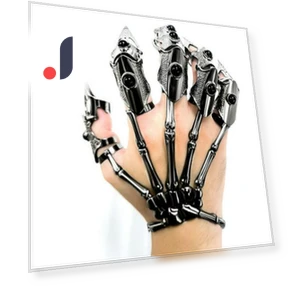 Adjustable Bionic Robot Hand with Mechanical Armor Rings — Wearable Accessories, SwiftNex