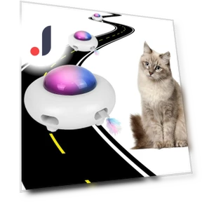 Automatic Cat Toy with Replaceable Feathers — Cat Playthings, Smart Pet Supplies