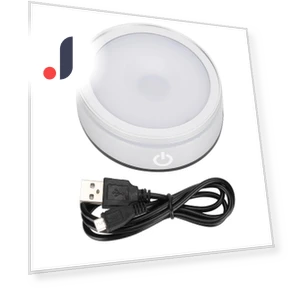 Crystal LED Light with Silver Spherical Touch Control — Overhead Lighting, GoolRC