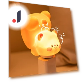 Cute Bear Capybara Panda LED Smart Voice Night Light — Night Lights, FEIJIEAST