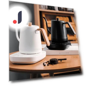 Electric Kettle with Curved Neck — Kettles & Tea Machines, Indoor Furniture