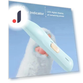 Electric Pet Grooming Clippers with LED Light — Scissors, Smart Pet Supplies