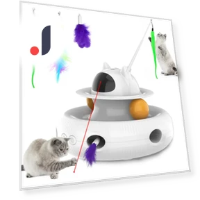 Interactive Cat Toy 4-in-1 — Cat Playthings, Smart Pet Supplies