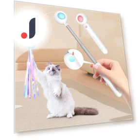 Interactive Cat Toy with Retractable Stick — Cat Playthings, Smart Pet Supplies