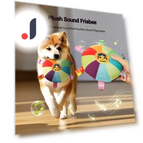 Interactive Plush Frisbee Dog Toy — Toys, Smart Pet Supplies