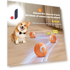 LED Pet Rolling Ball — Interactive Animal Companions, Radiant edge