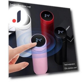 Portable Smart Temperature Display Tumbler — Beverage Warmers, VividTrove