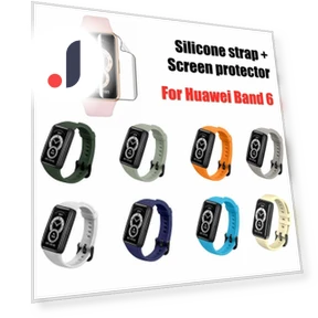 Silicone Strap + Protective Film — Fitness Bands, HOBBIT-3C Accessories
