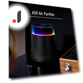 Smart Home Desktop Air Purifier with Atmospheric Lighting and Negative Ion Technology — Activated Carbon Air Purifiers, Premium Choice