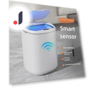 Smart Induction Trash Can with Lid — Kitchen Cans, ChenBei