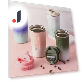 Smart Thermos with Gradient Design — Travel Drinkware, StrideBox