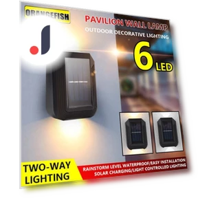Solar-Powered LED Wall Lights — Outdoor Post Lighting, Smart Mouse