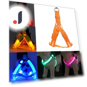 USB Rechargeable LED Safety Dog Harness — Harnesses, Smart Pet Supplies