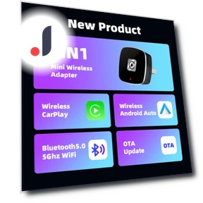 Wireless Carplay Adapter for Android iPhone Auto 2 in 1 — Stereo Receivers, Rustic Elegance House