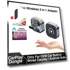 Wireless CarPlay/Android Auto Adapter — Stereo Receivers, YJMP Auto Parts