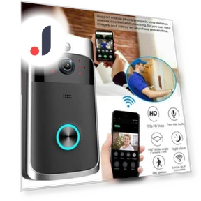 1080P Wi-Fi Smart Wireless Doorbell — Smart Home Security, School Supplies Office Supplies