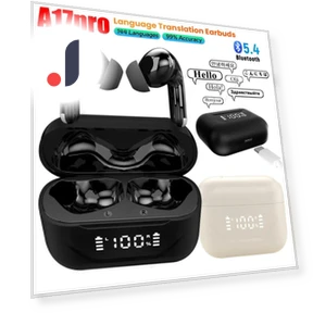 AI Language Translation Earbuds — Language Translators, Junmaocun
